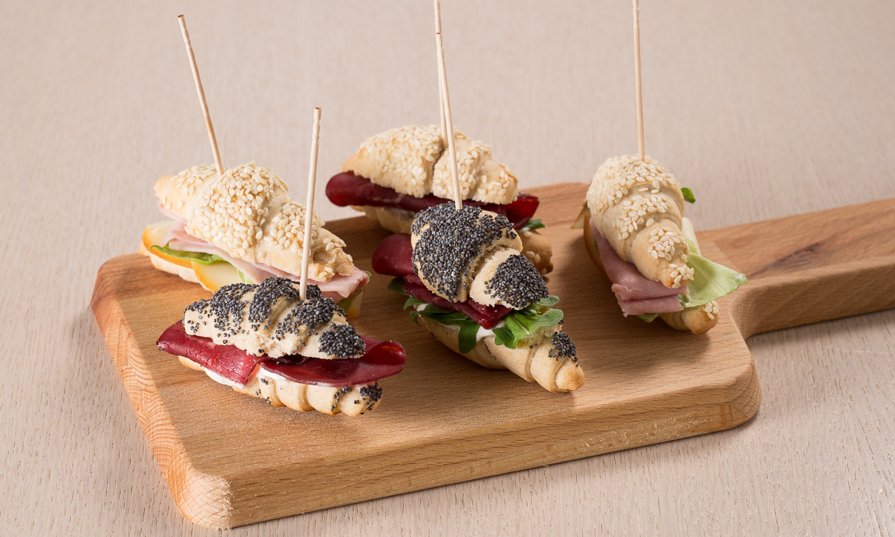 Mini croissant salati