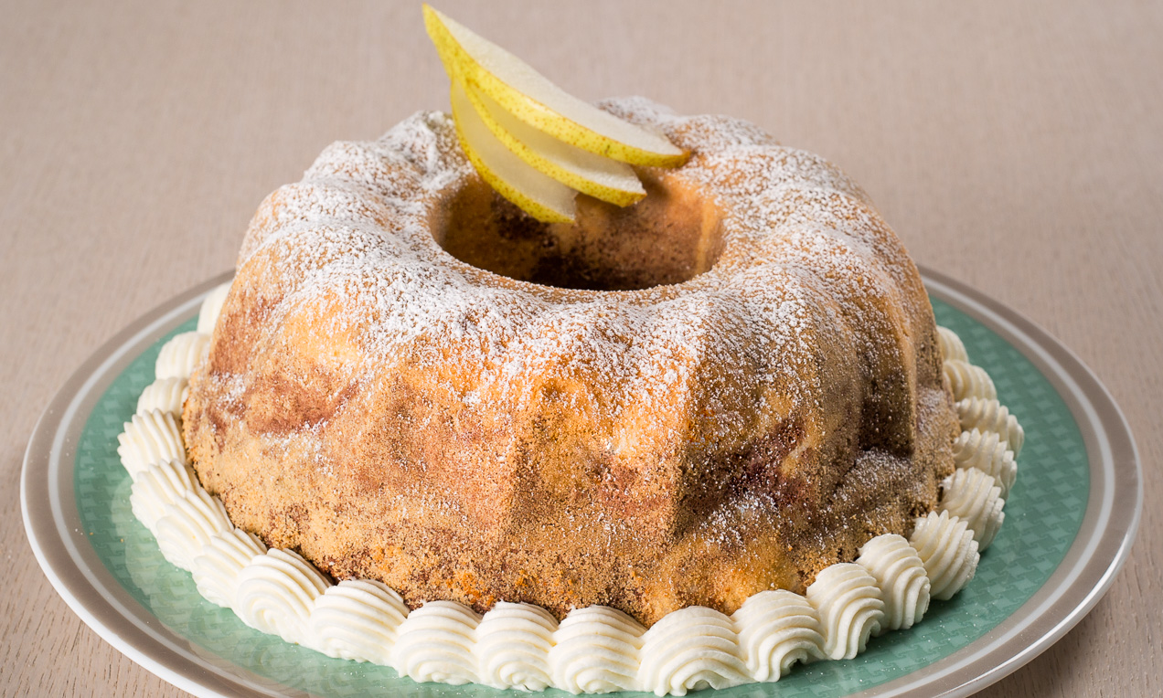 Ciambella marmorizzata alle pere