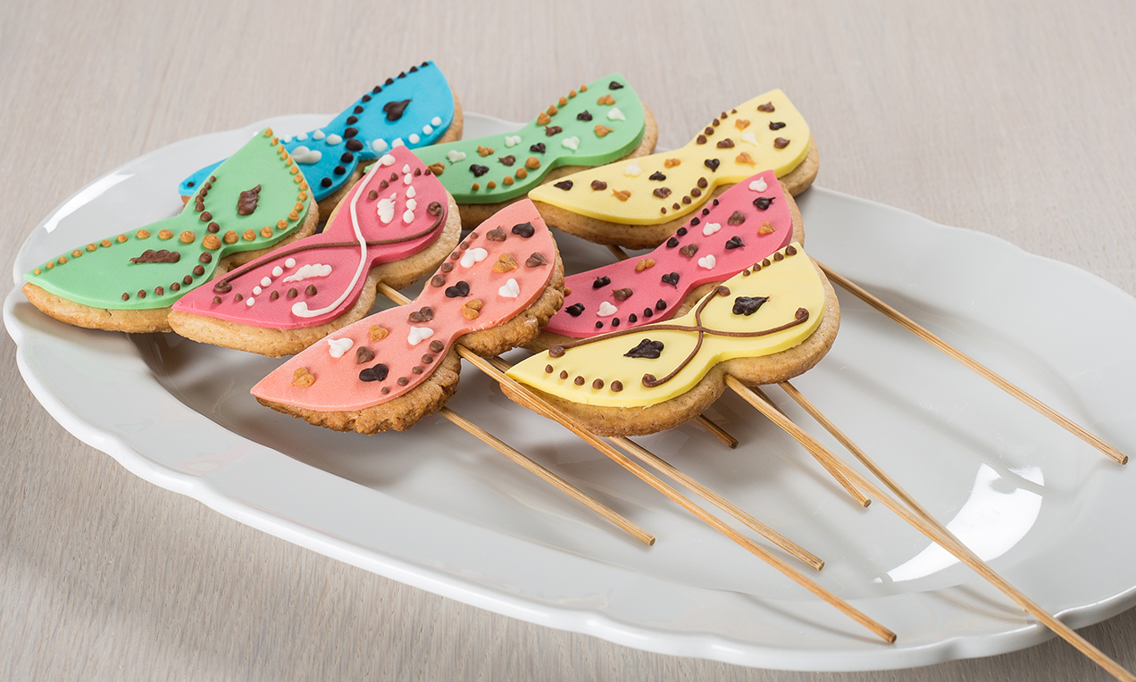 Mascherine di Carnevale di biscotti