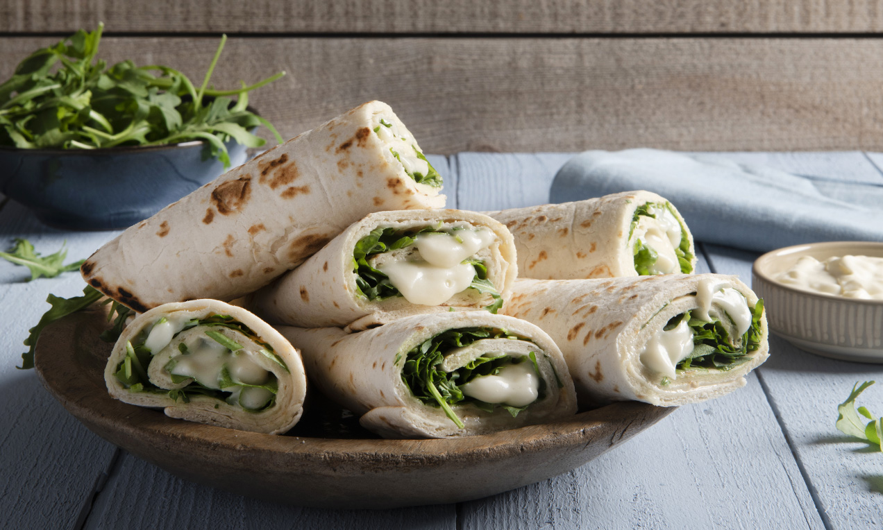 Piadina romagnola rucola e squacquerone