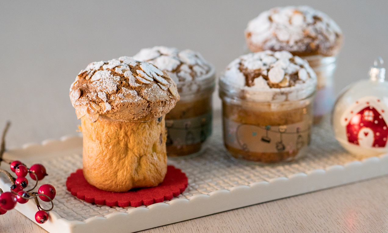 Muffin panettone in vasetto