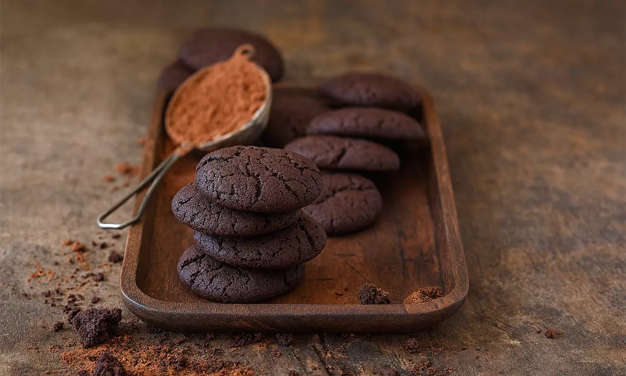 kakaové cookies s holandským kakaom