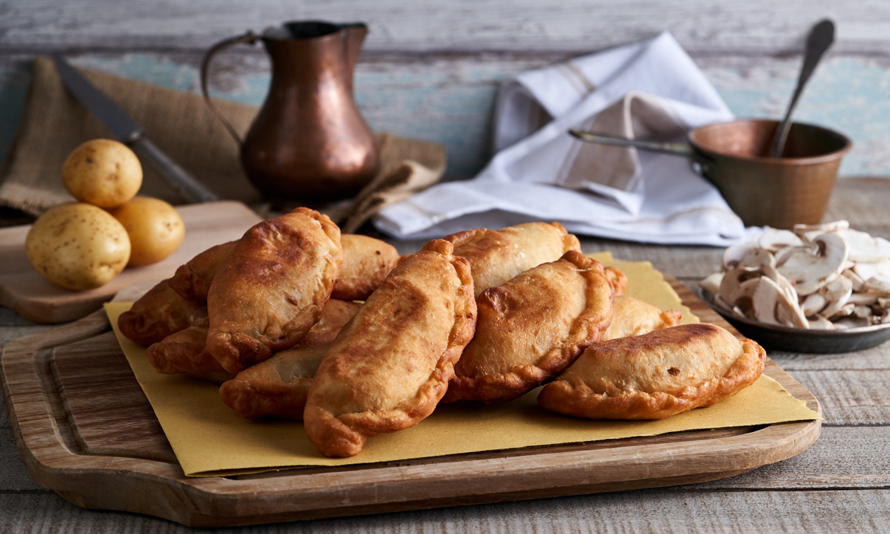 Panzerotti funghi e patate