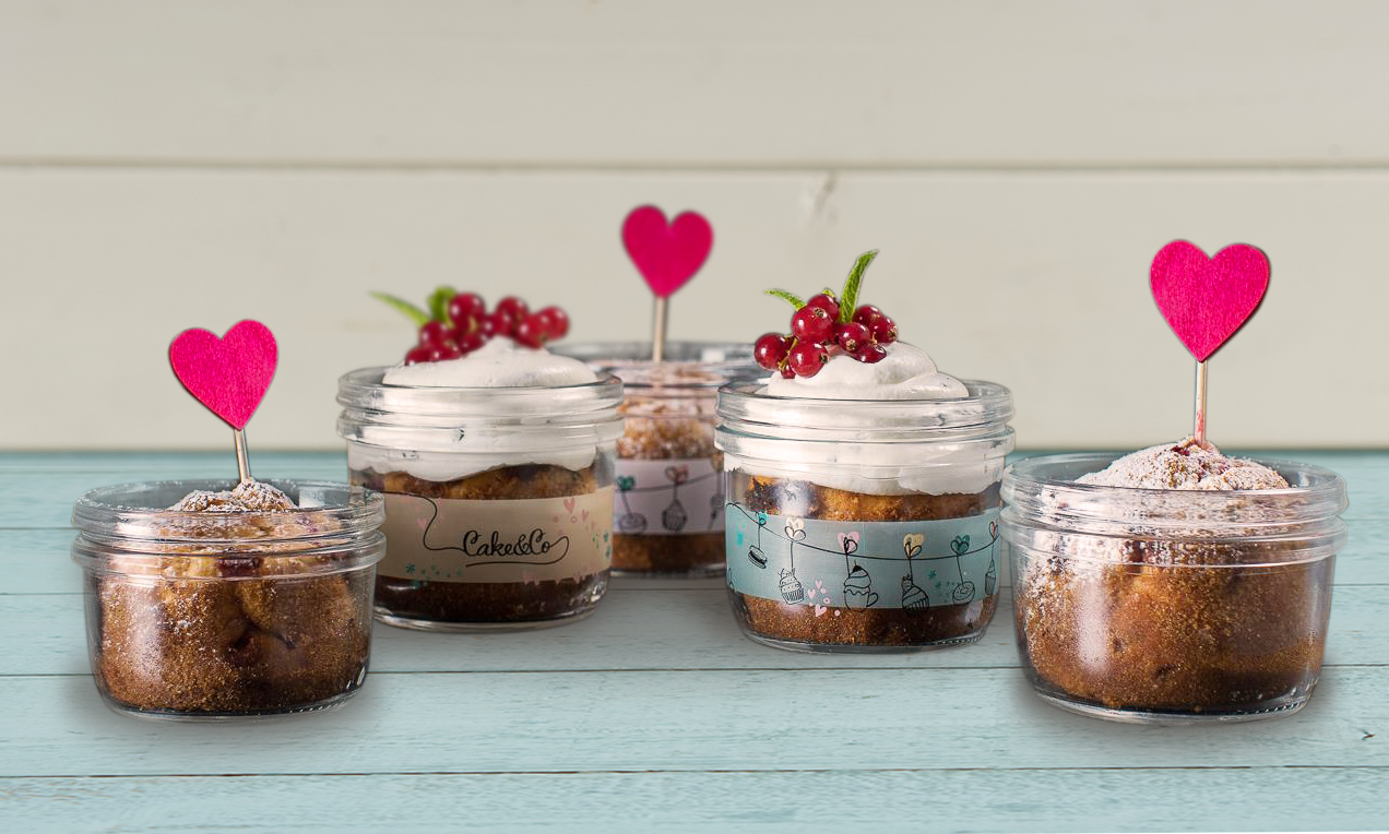 Torta in barattolo ricotta e ribes