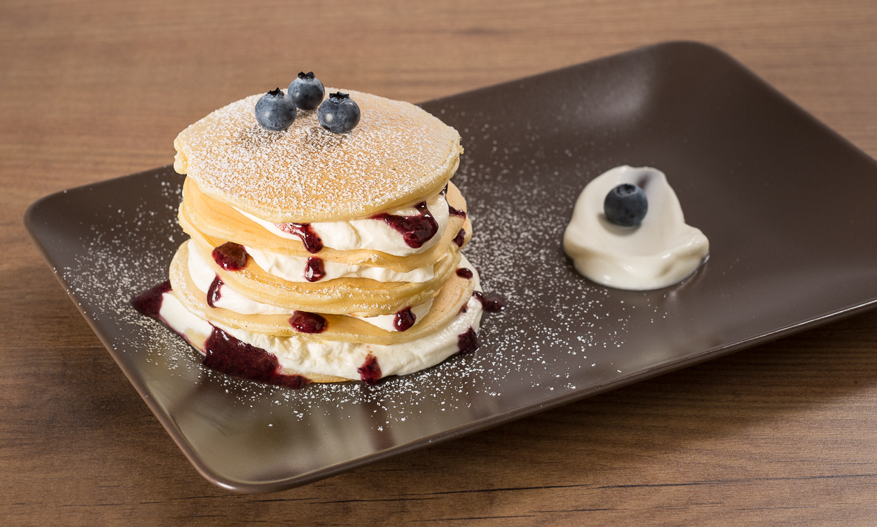 Pancake con crème fraîche