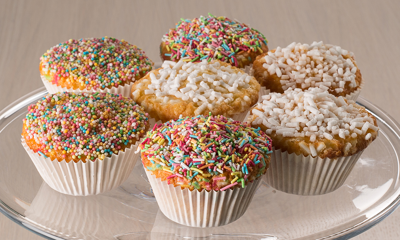 Muffin di marzapane e confettura di albicocche