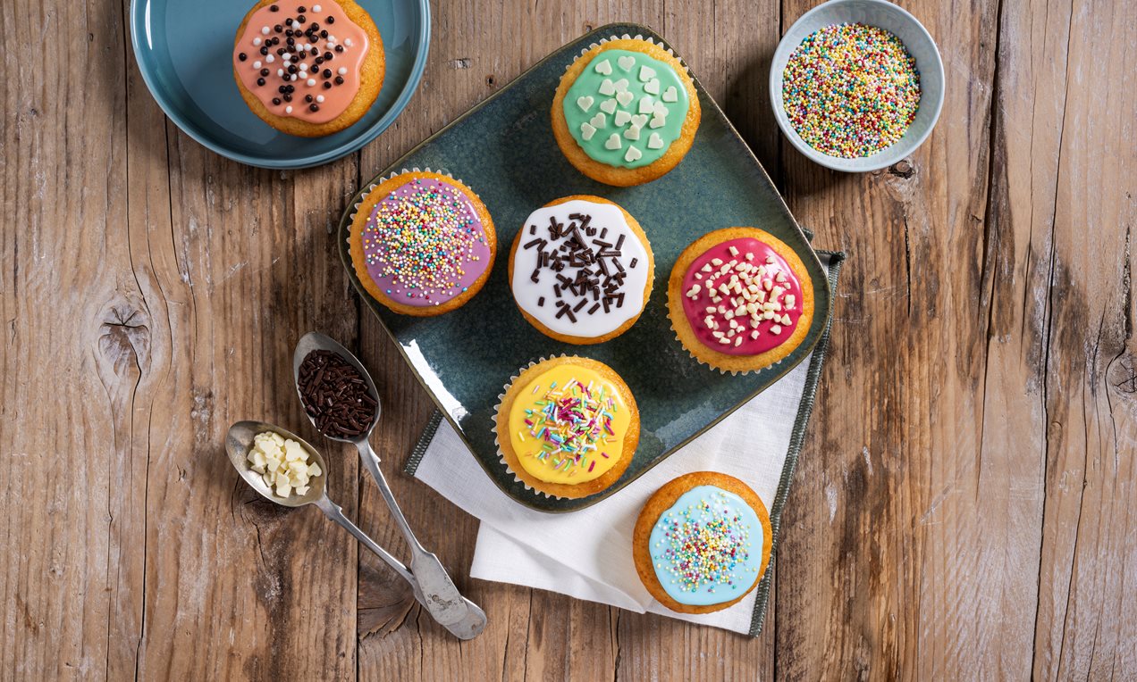 Muffin al Kefir glassati