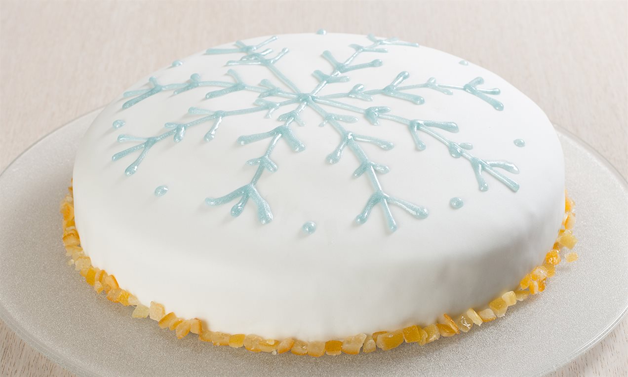 Torta di Natale in pasta di zucchero