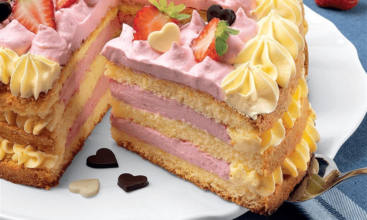 Pan di Spagna con fragole