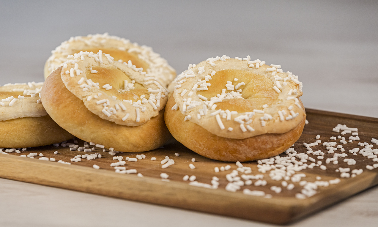 Ciambelle con gocce di cioccolato