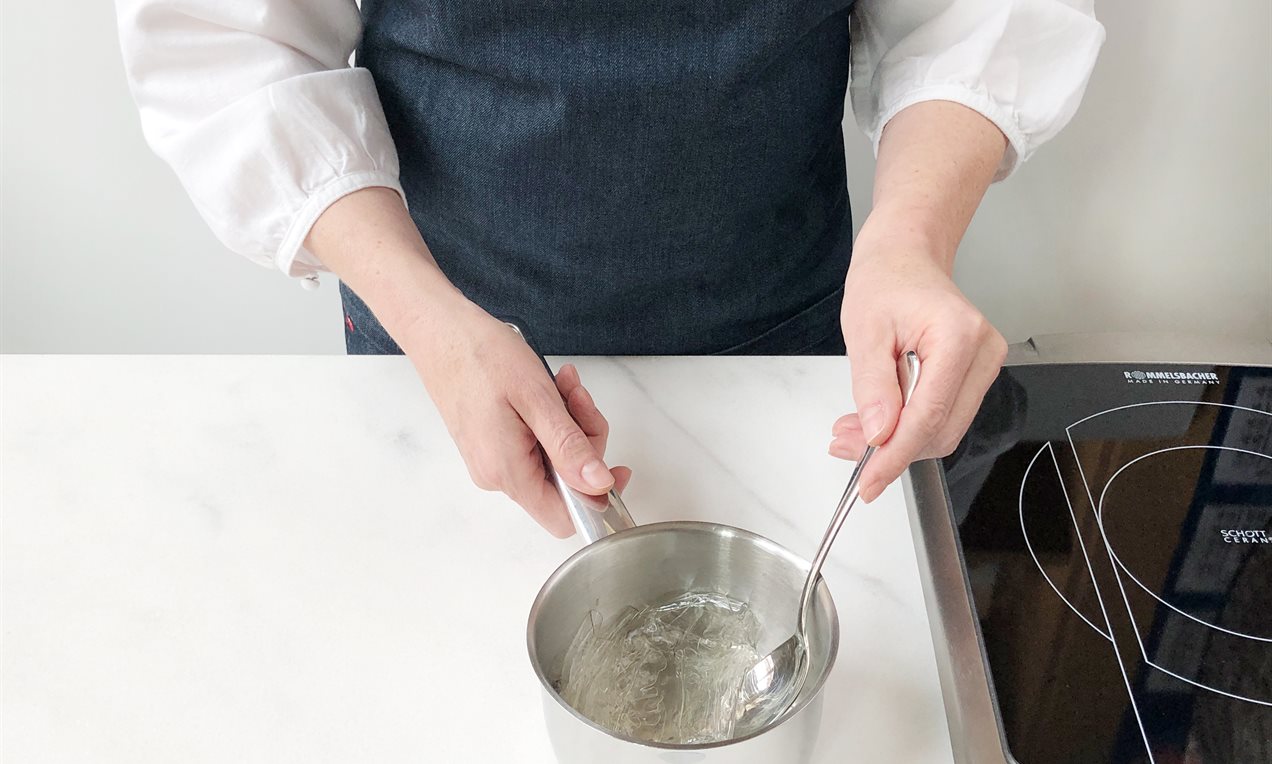 Gelatine auflösen mit Platte 4603 ret
