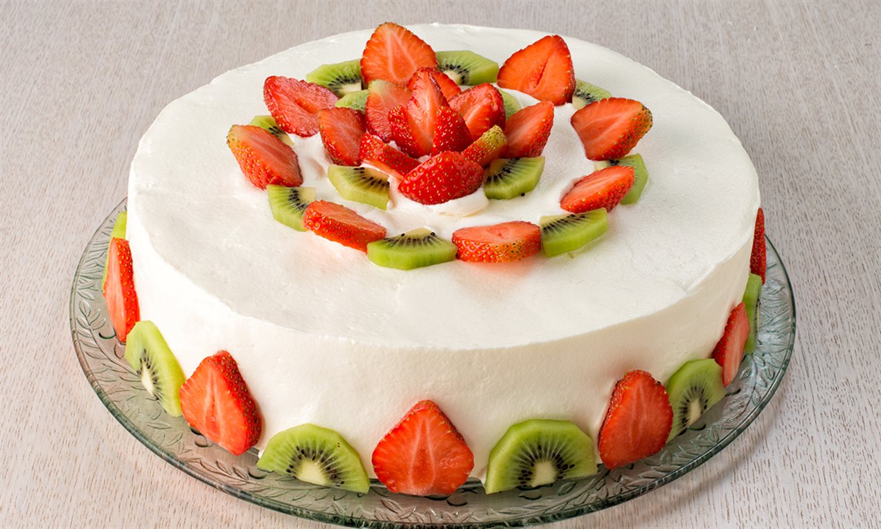 Torta di yogurt e frutta