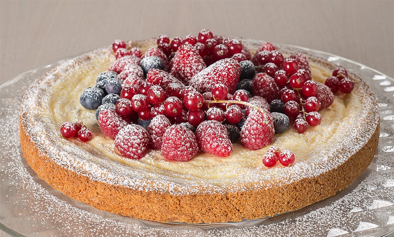 Crostata al mascarpone e frutti rossi
