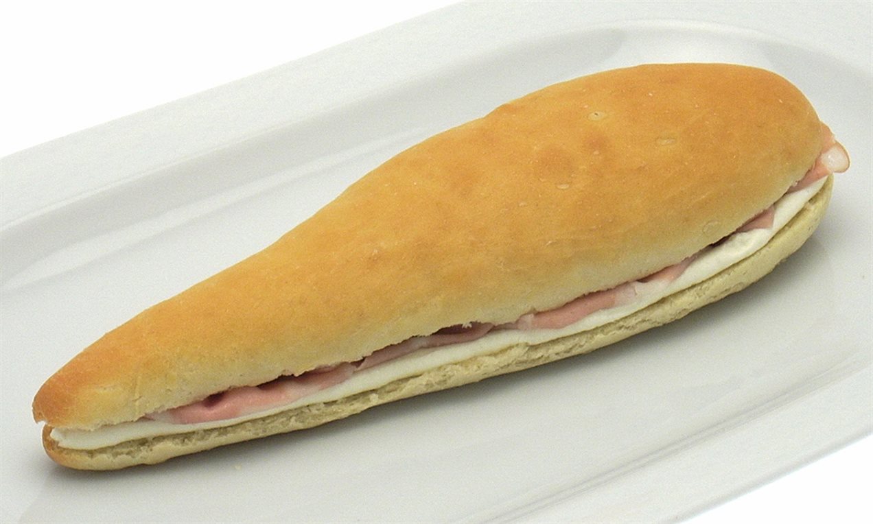 Filoncino farcito con formaggio e mortadella