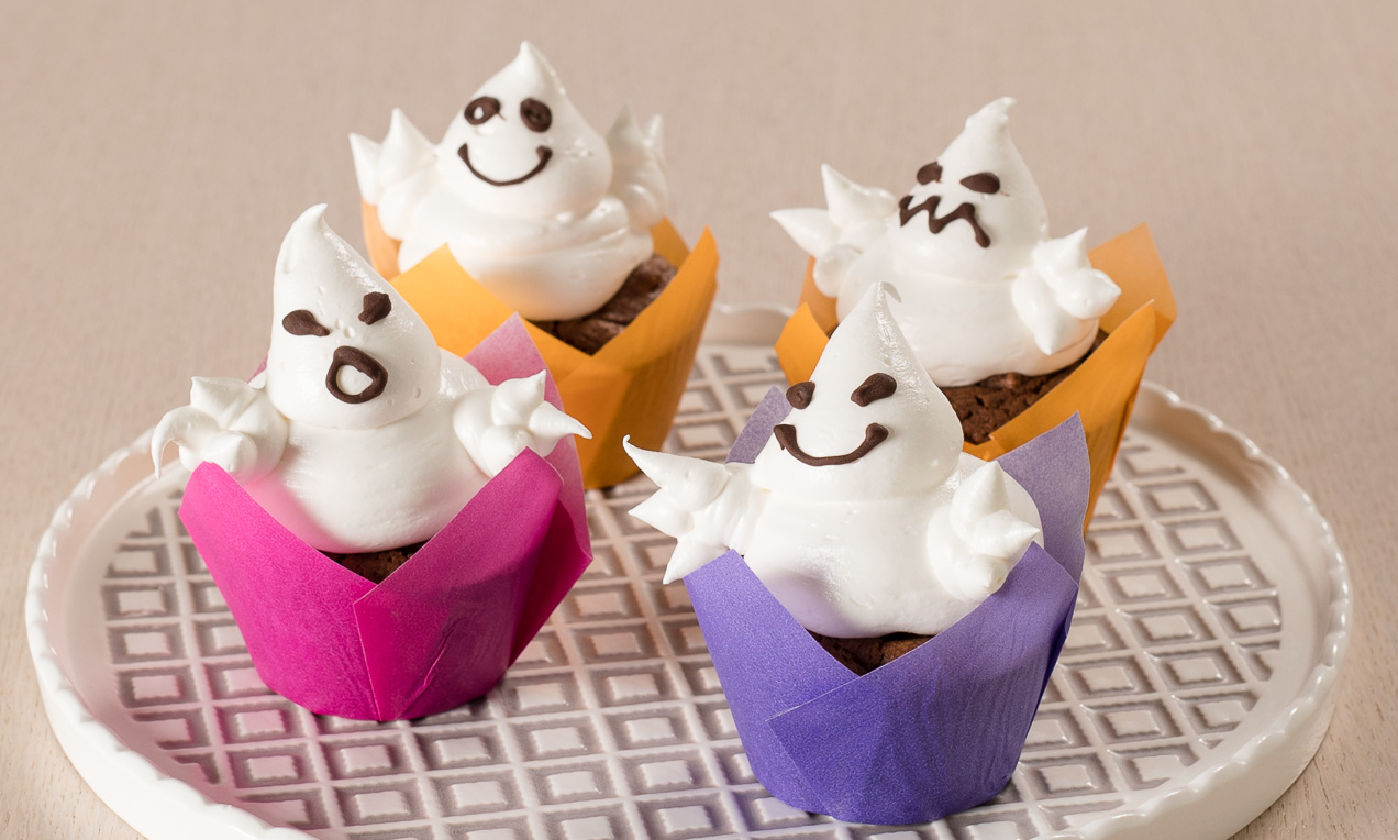 Cupcake fantasma di Halloween