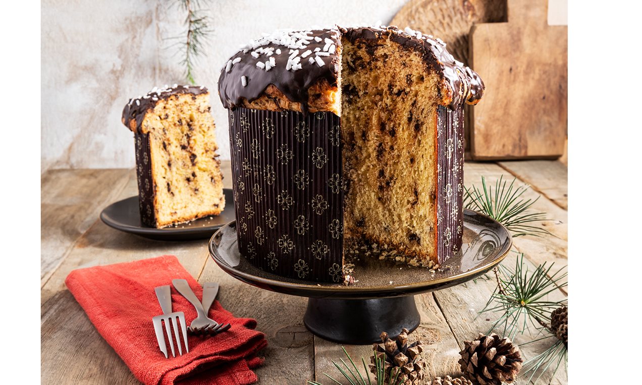 Panettone casalingo con gocce di cioccolato