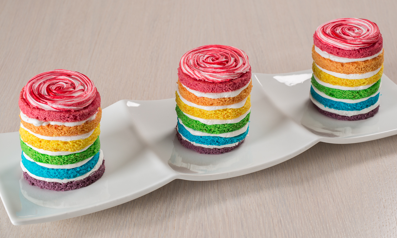 Mini Rainbow cake