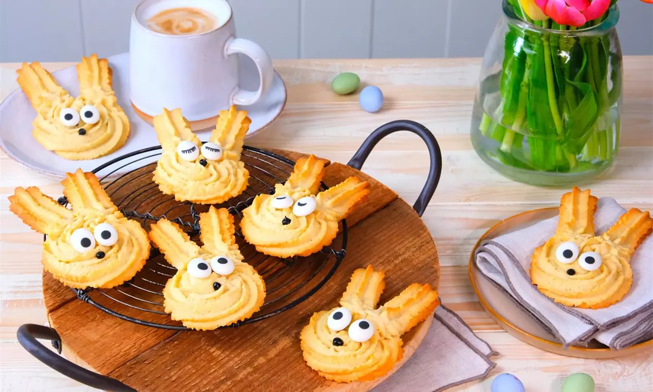 Veľkonočné cookies v tvare zajaca