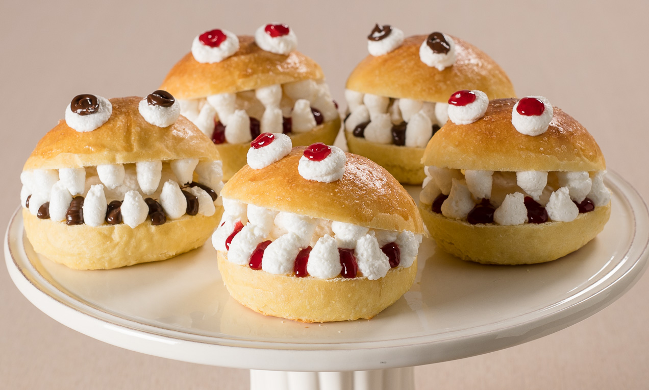 Panini dolci di Halloween con Dolceneve e confettura