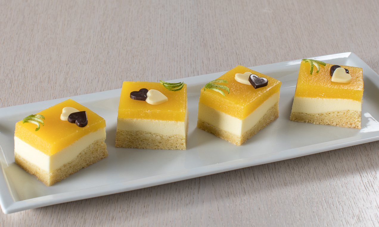 Mini cheesecake al mango e lime