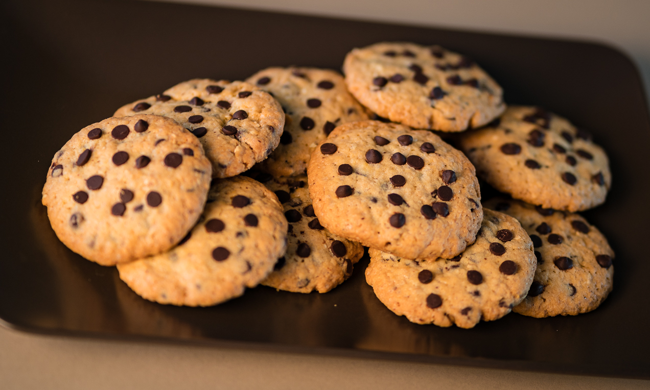 Cookies con gocce di cioccolato