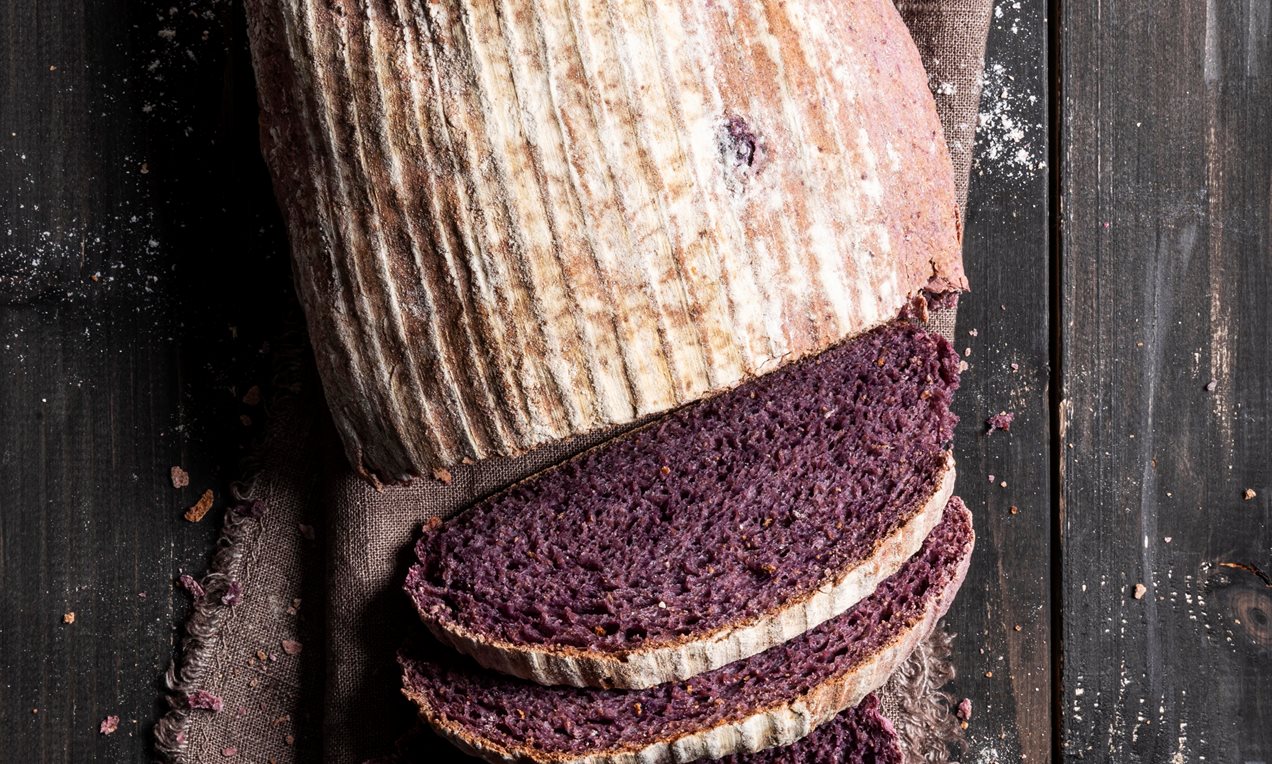 Pane alle carote viola