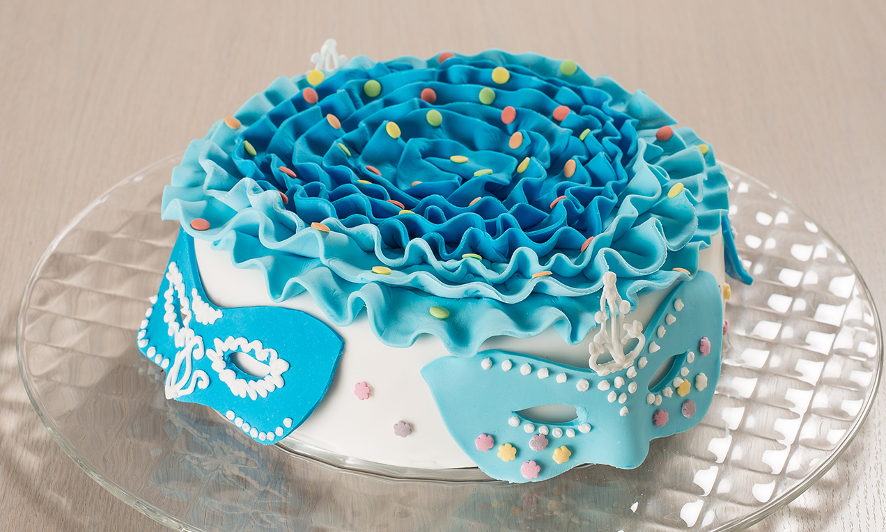 Torta di Carnevale in stile cake design