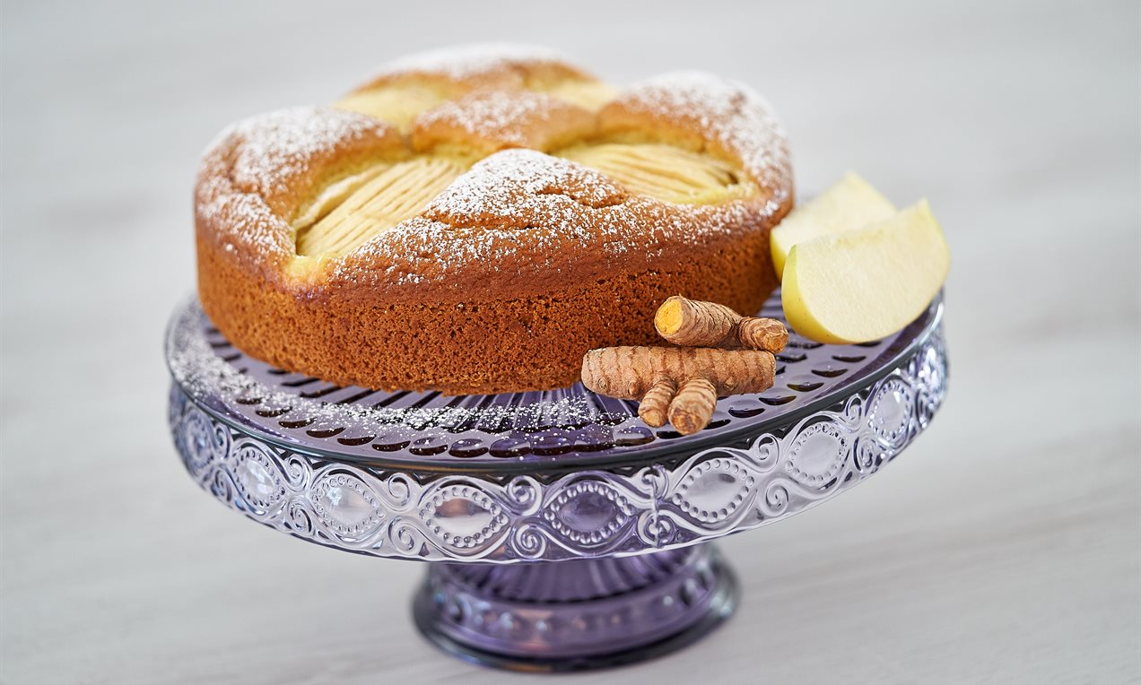 Torta di mele e curcuma