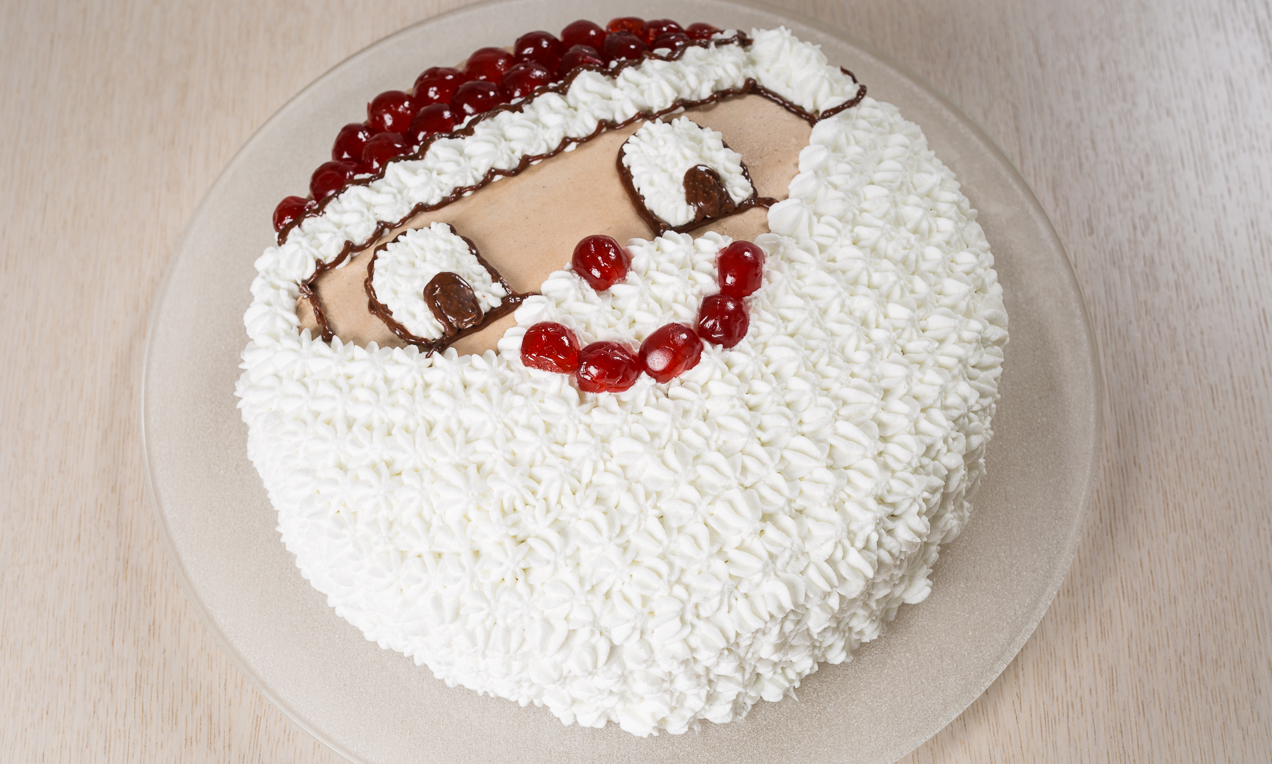 Torta di Natale alla crema pasticcera