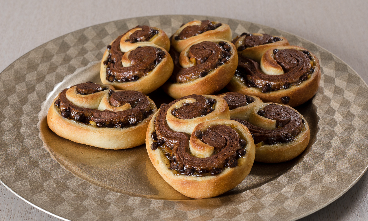 Prussiane lievitate al cioccolato