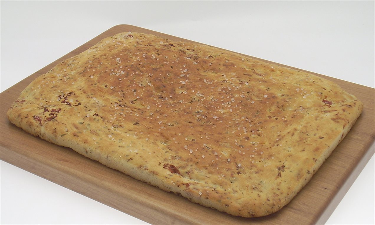 Focaccia aromatica al prosciutto crudo