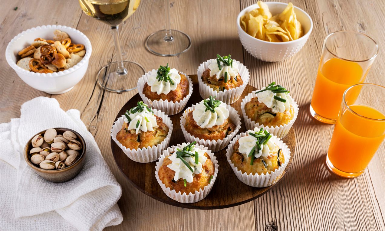 Muffin zucchine e pancetta