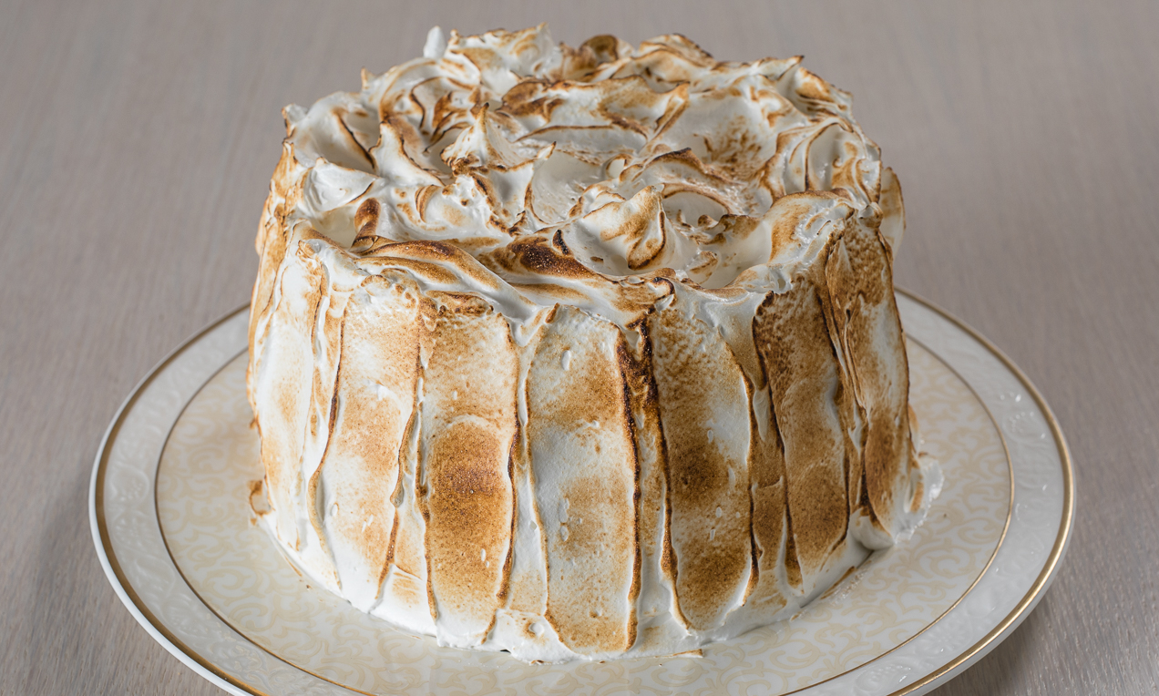 Meringue cake arancia e cannella
