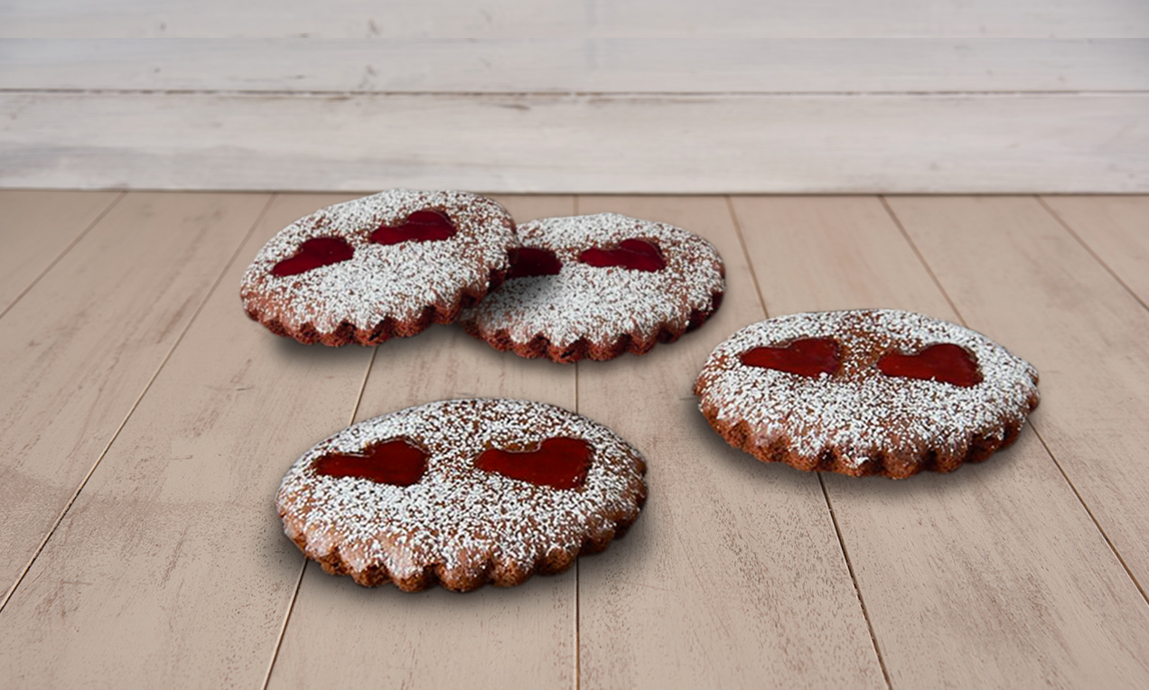 Tortine al cacao e cioccolato