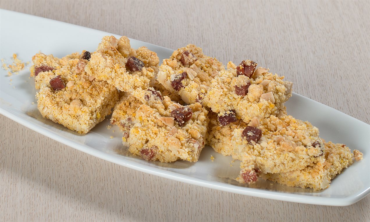 Mini crumble salati allo speck