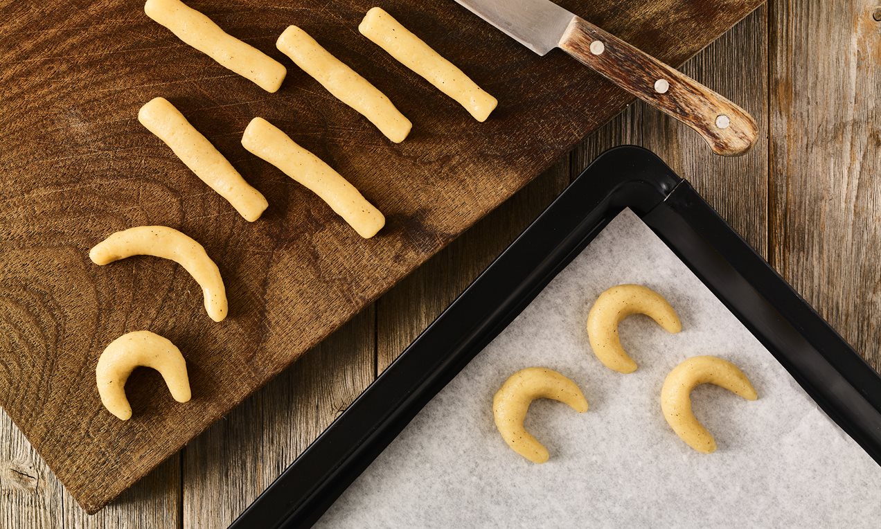 Vegane Vanillekipferl Step