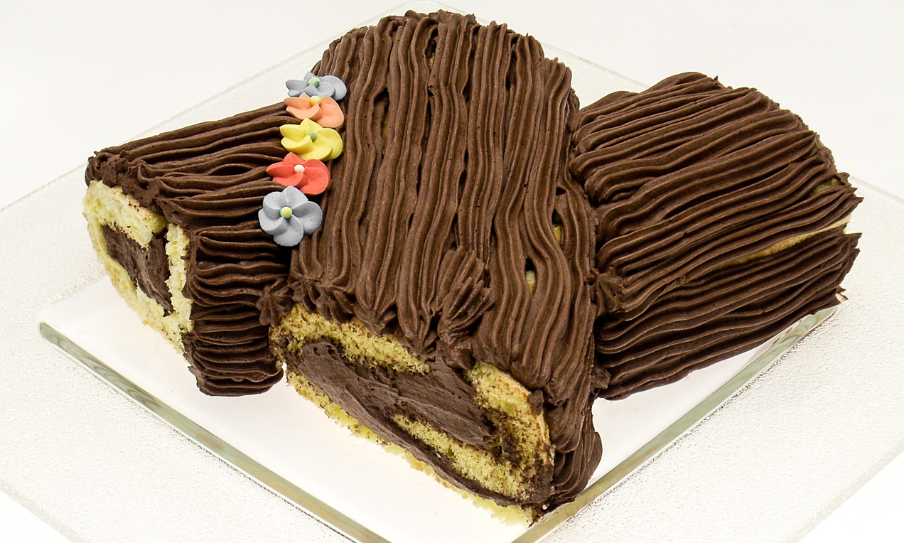 Tronchetto di Natale al cioccolato