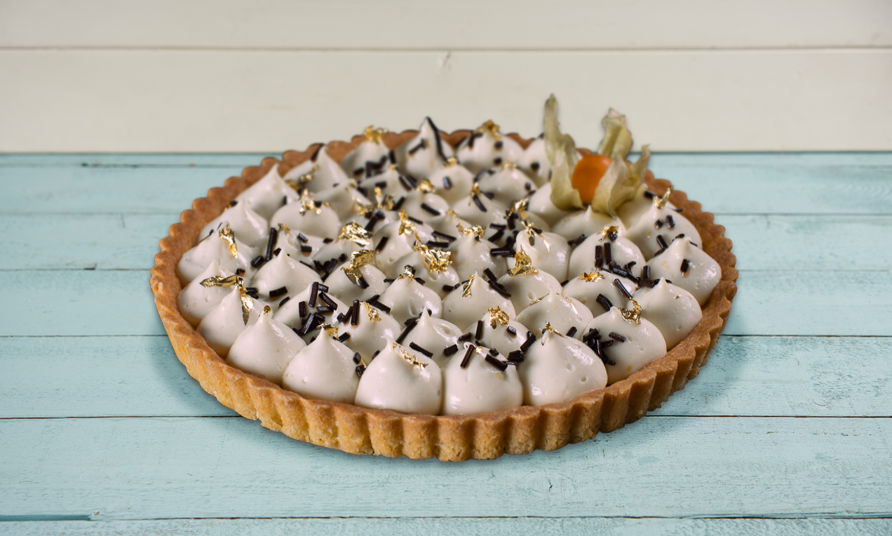 Crostata con crema namelaka