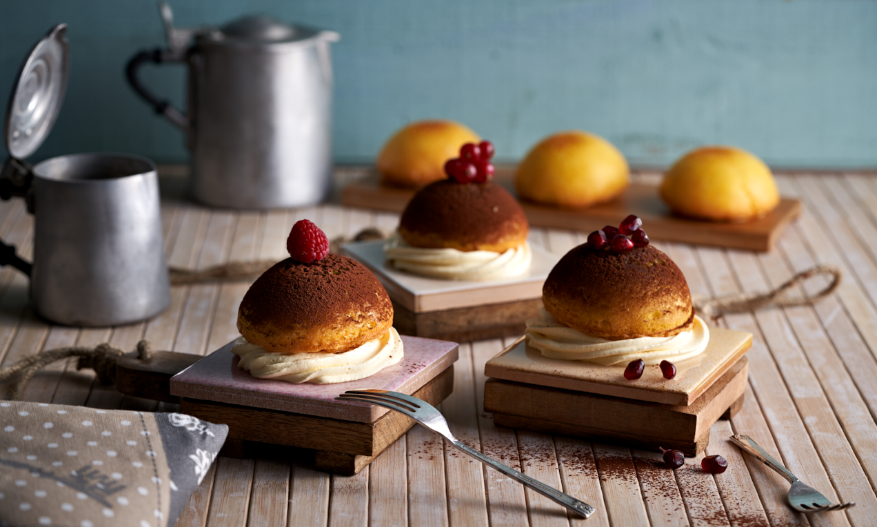 Semisfere alla crema chantilly