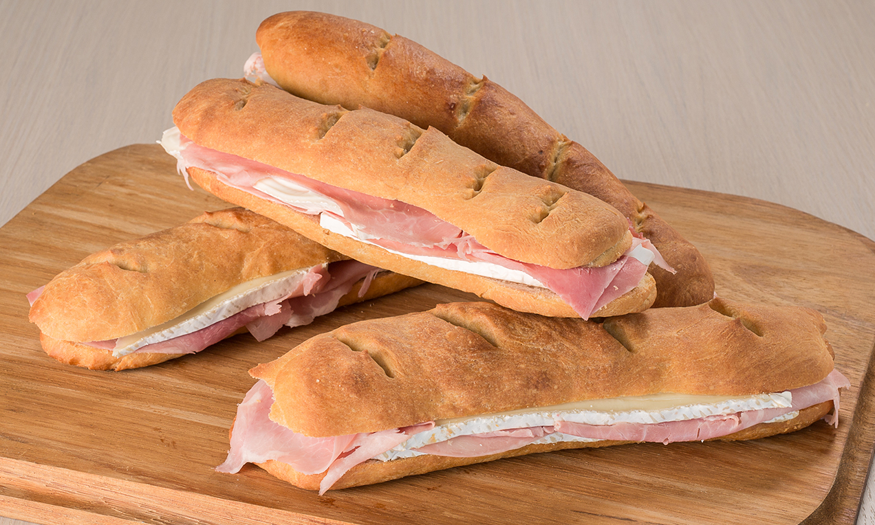 Filoncini farciti alla robiola e prosciutto cotto